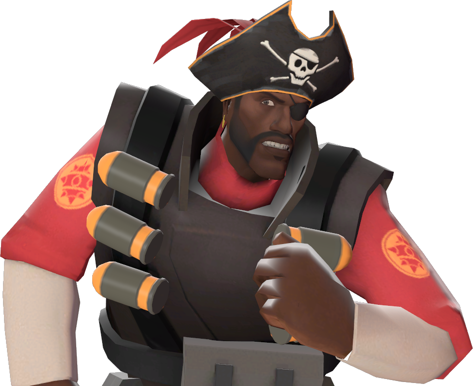 TF2 Demoman wearing a Buccaneer's Bicorne